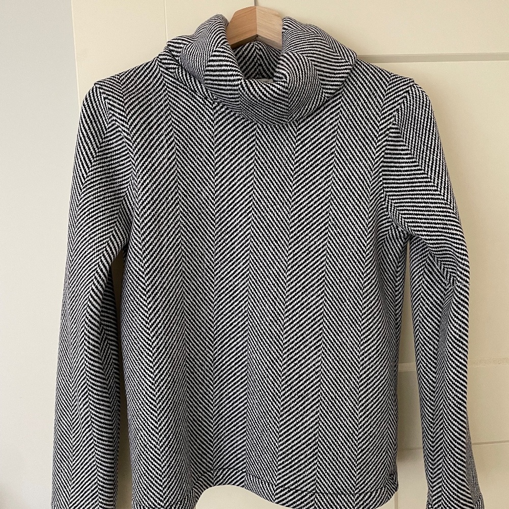 J. Crew Houndsooth Turtleneck